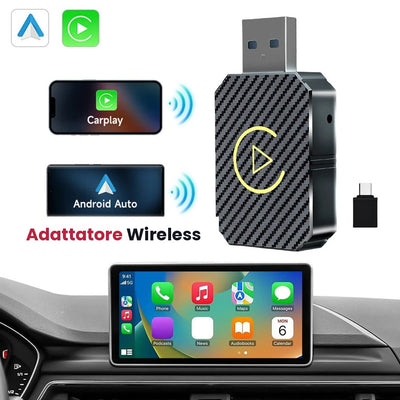 Adattatore Wireless CarPlay & Android Auto 2 in 1