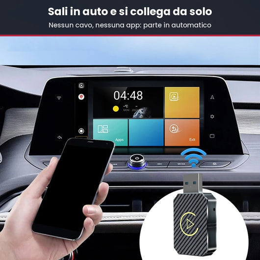 Adattatore Wireless CarPlay & Android Auto 2 in 1